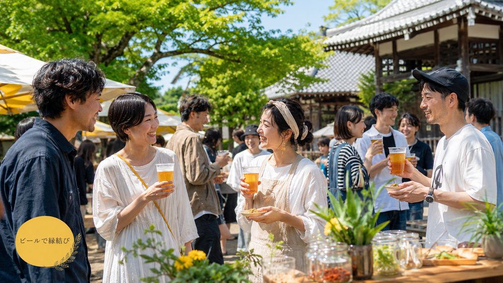 ビールで縁結び