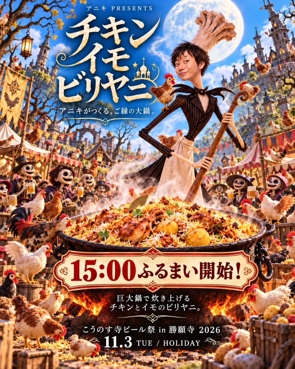チキンイモビリヤニ（15:00〜 アニキ）