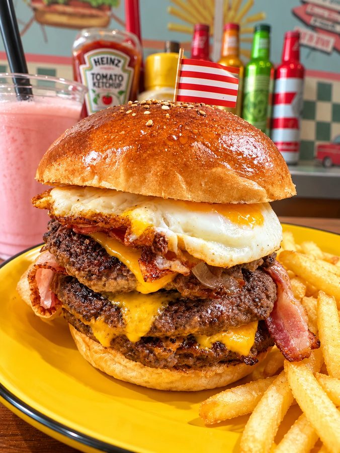 ベガスバーガーのハンバーガー